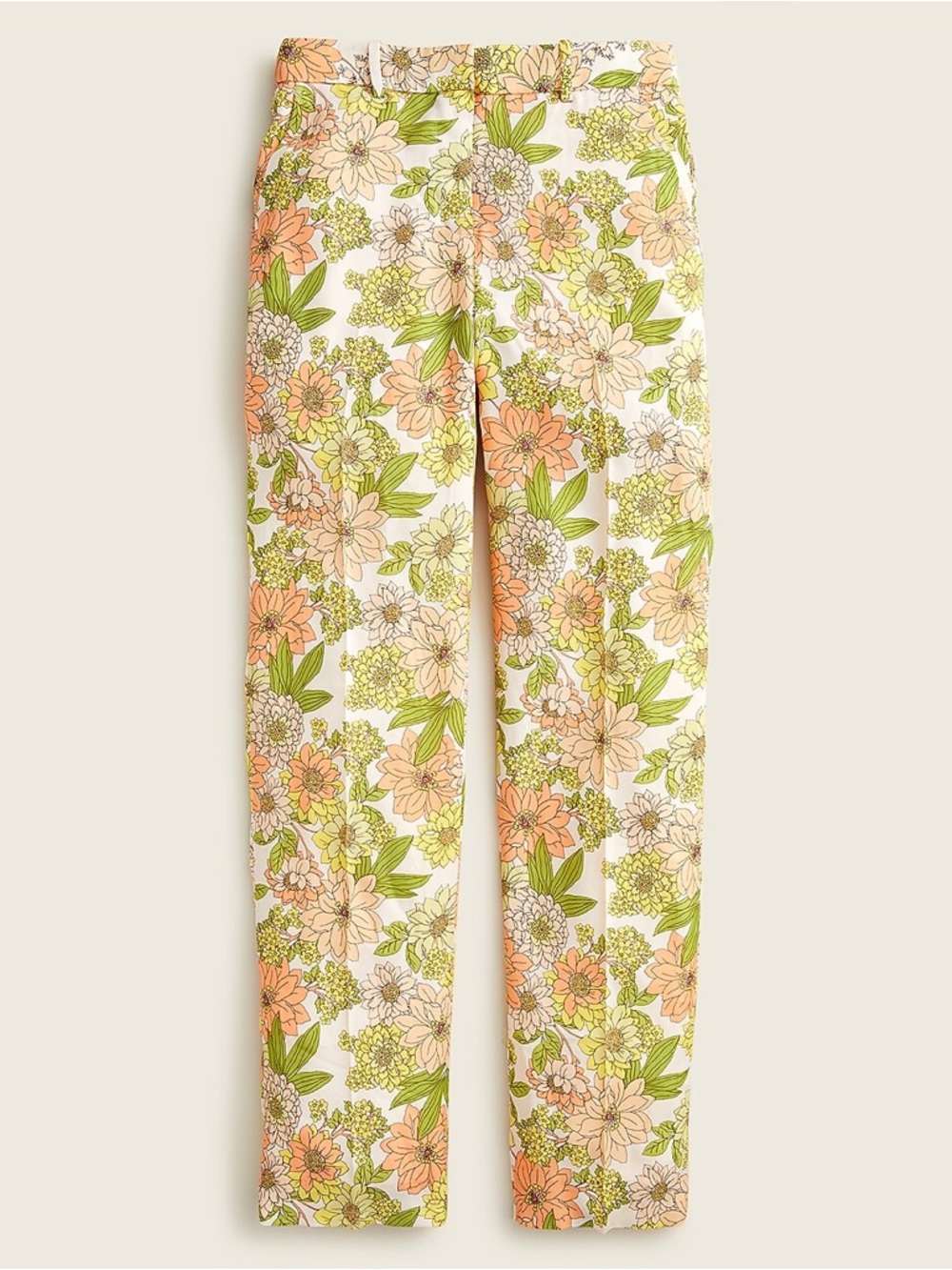 J Crew Drapey Cupro Blend Trouser Zinnia Floral NWT